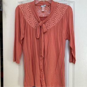 Downeast peach cardigan